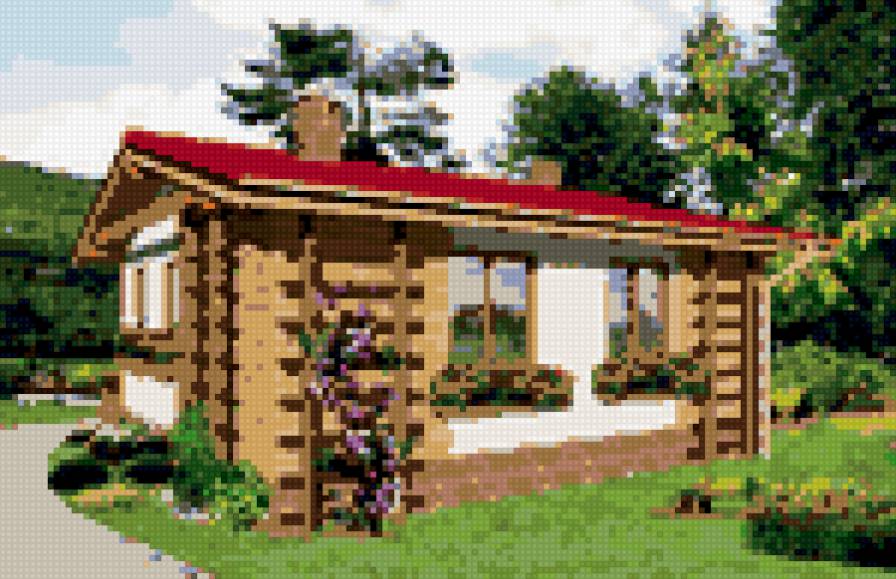 Садовый домик - домик, садовый домик - предпросмотр