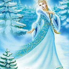 Схема вышивки «Снегурочка.»