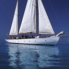 Схема вышивки «Парусник.»