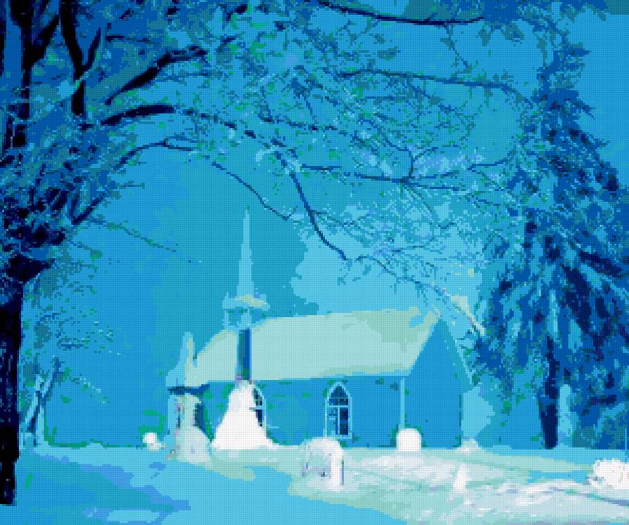 Пейзаж. - пейзаж, природа., зима - предпросмотр