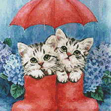 под зонтиком