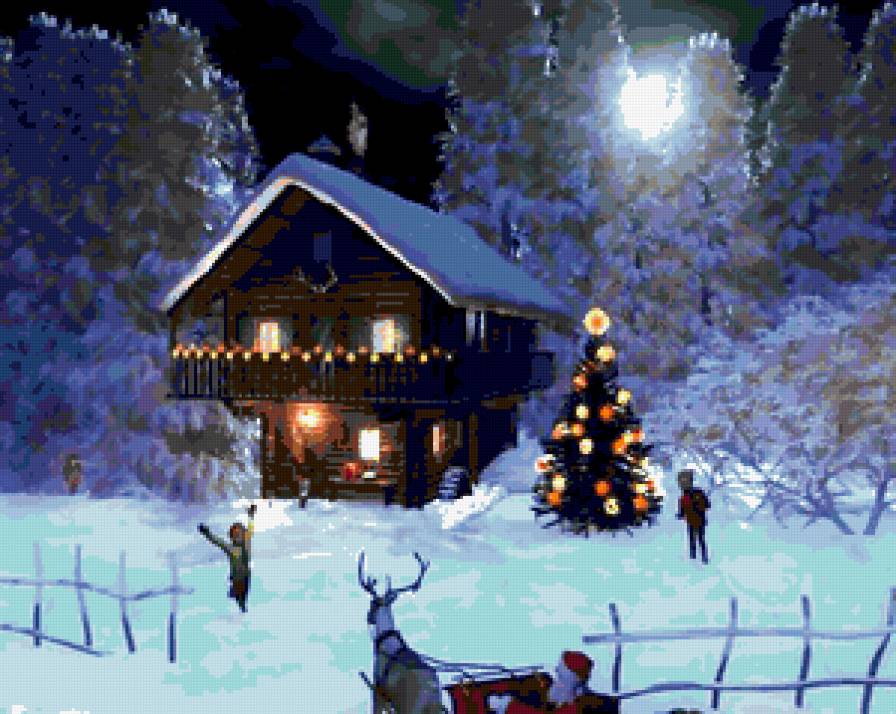 Новогодняя. - новый год, праздник, зима - предпросмотр