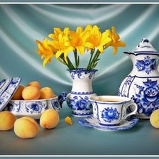 Схема вышивки «Чай.»