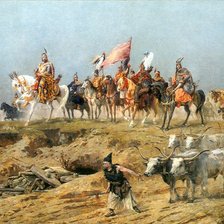 Схема вышивки «A magyarok bejövetele»