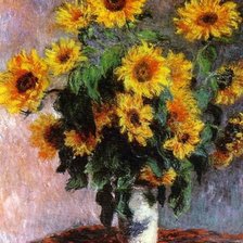 Схема вышивки «Клод Моне. Подсолнухи»