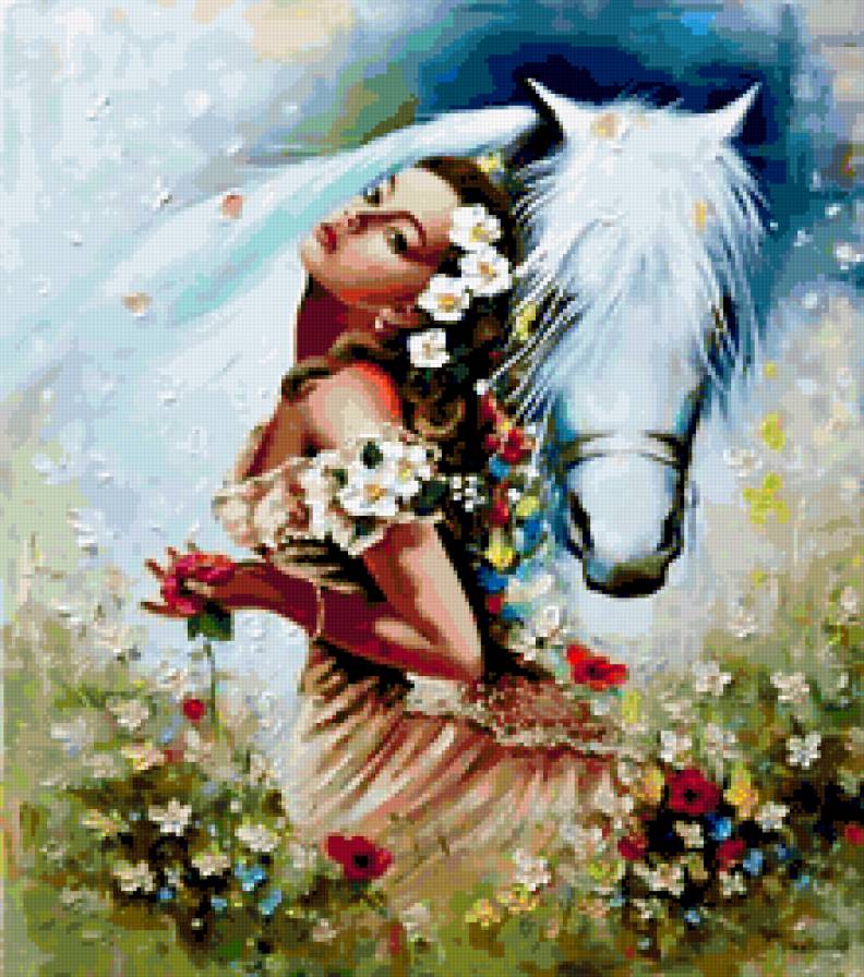 nő lóval - предпросмотр