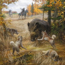 Схема вышивки «Охота»