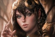 Схема вышивки «девушка»