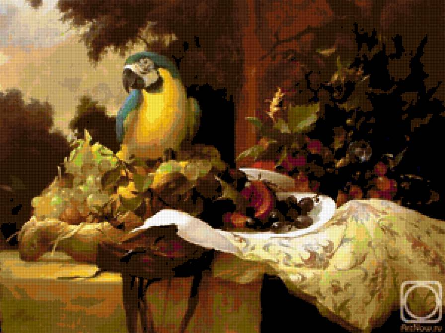 csendélet papagállyal - предпросмотр