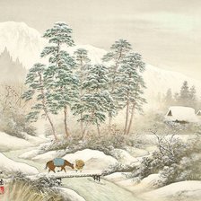 Схема вышивки «Зима в поднебесной»