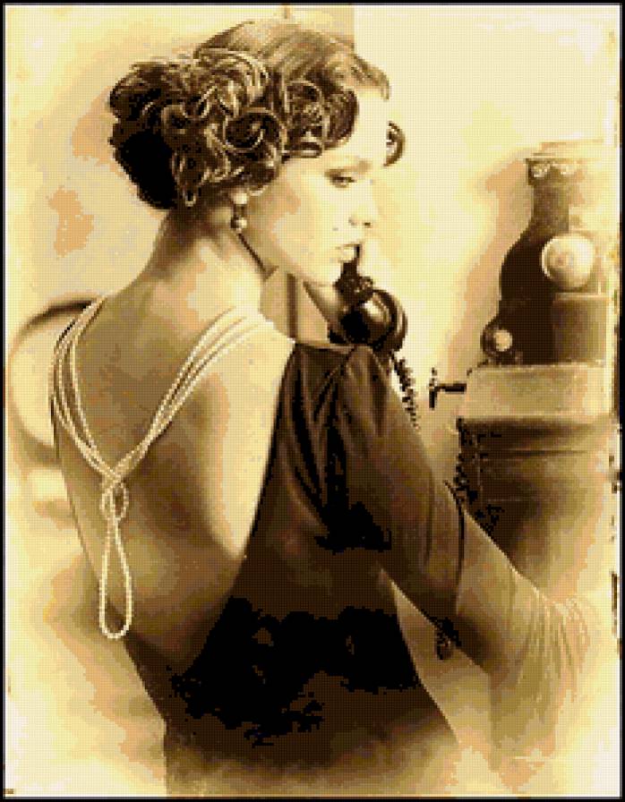 девушка - винтаж, женщина, черно-белое, ретро, люди, девушка - предпросмотр