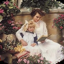 Схема вышивки «anya gyermekével»