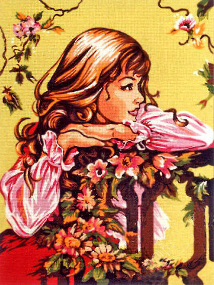 Мечтательная леди - живопись, картина, девушка, портрет, женщина, красота женщины - оригинал