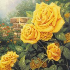 Схема вышивки «sárga rózsa»