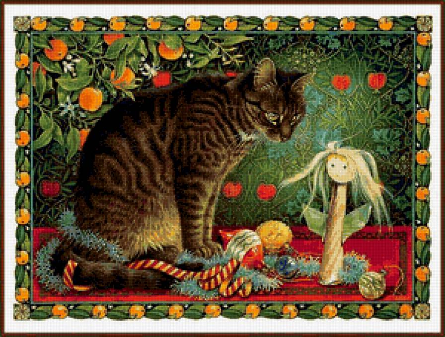 Кот и ангелок - предпросмотр