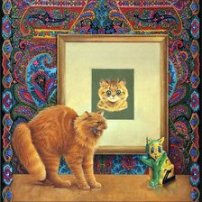 Схема вышивки «Кот в шоке»