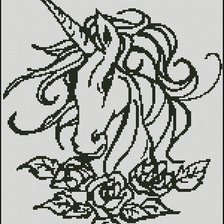 Схема вышивки «Единорог»