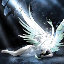 Схема вышивки «Фэнтэзи. Девушка-лебедь.»