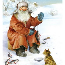 Схема вышивки «Рыболовы»