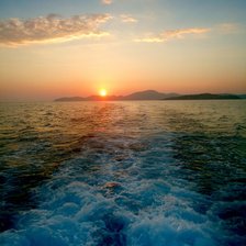 Схема вышивки «закат на море»