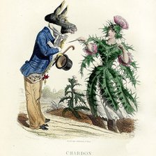 Схема вышивки «Жерар Гранвиль.»