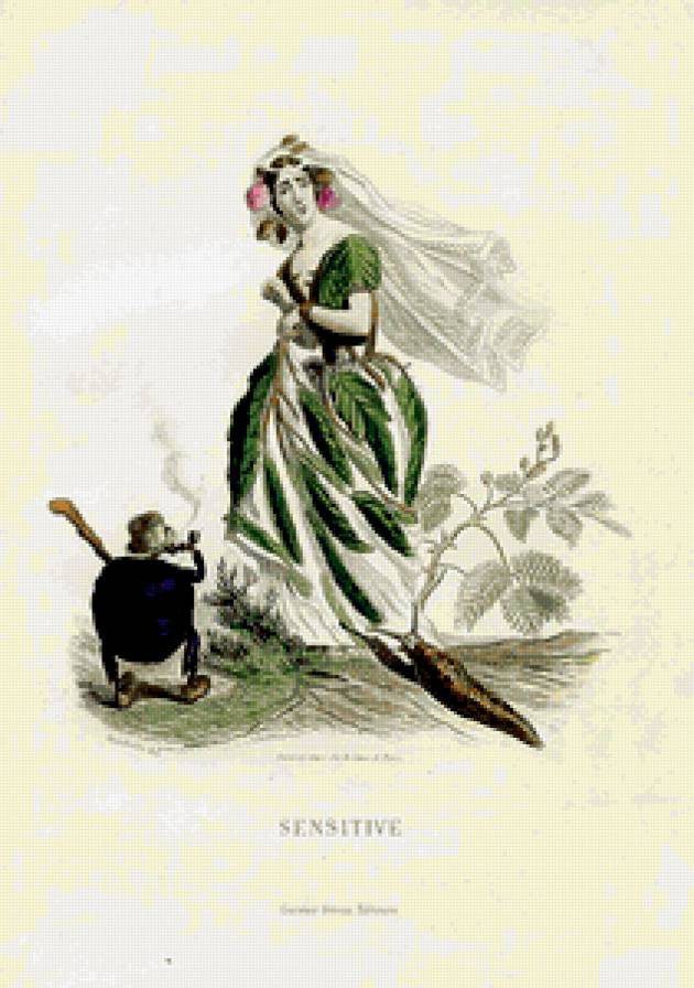 Жерар Гранвиль. - графика, цветы, шаржи, карикатура. - предпросмотр