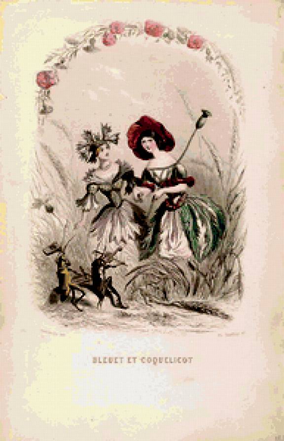 Жерар Гранвиль. - графика, шарж, цветы, карикатура. - предпросмотр