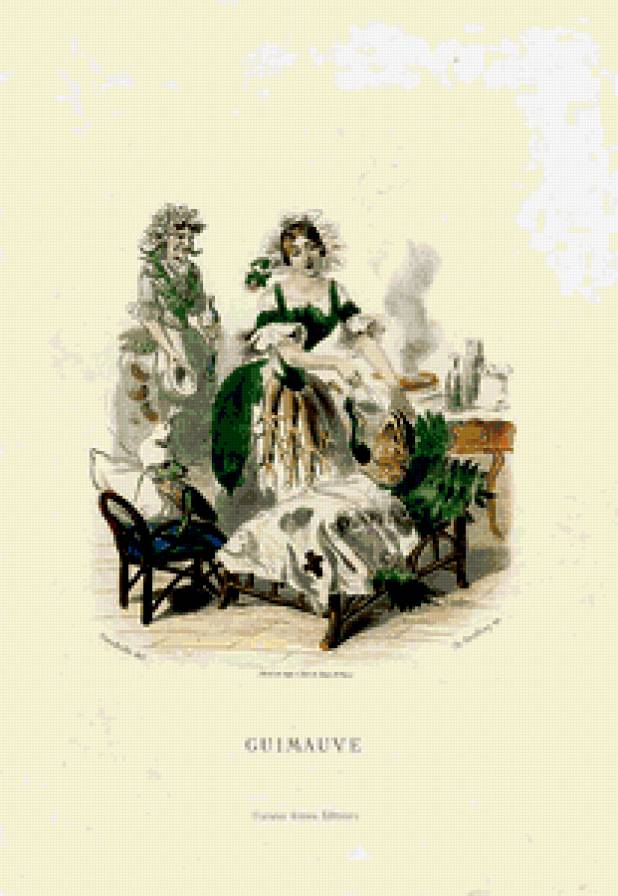 Жерар Гранвиль. - шарж, графика, цветы, карикатура. - предпросмотр