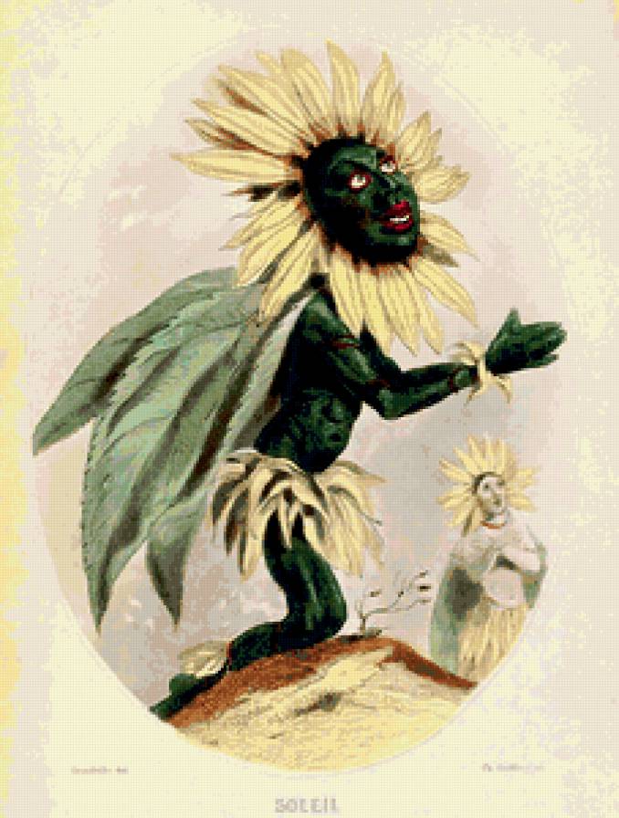 Жерар Гранвиль. - графика, шарж, цветы, карикатура. - предпросмотр