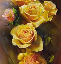 Схема вышивки «sárga rózsa»