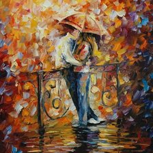 Схема вышивки «Поцелуй жождя»