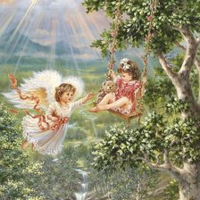 Схема вышивки «Серия "Ангелы"»