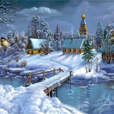 Схема вышивки «Зимушка-зима.»