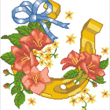 Схема вышивки «подкова»