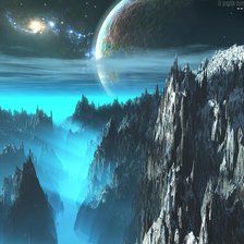 Схема вышивки «Скалы»