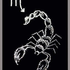 Схема вышивки «скорпіон»