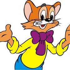 Схема вышивки «Кот Леопольд»