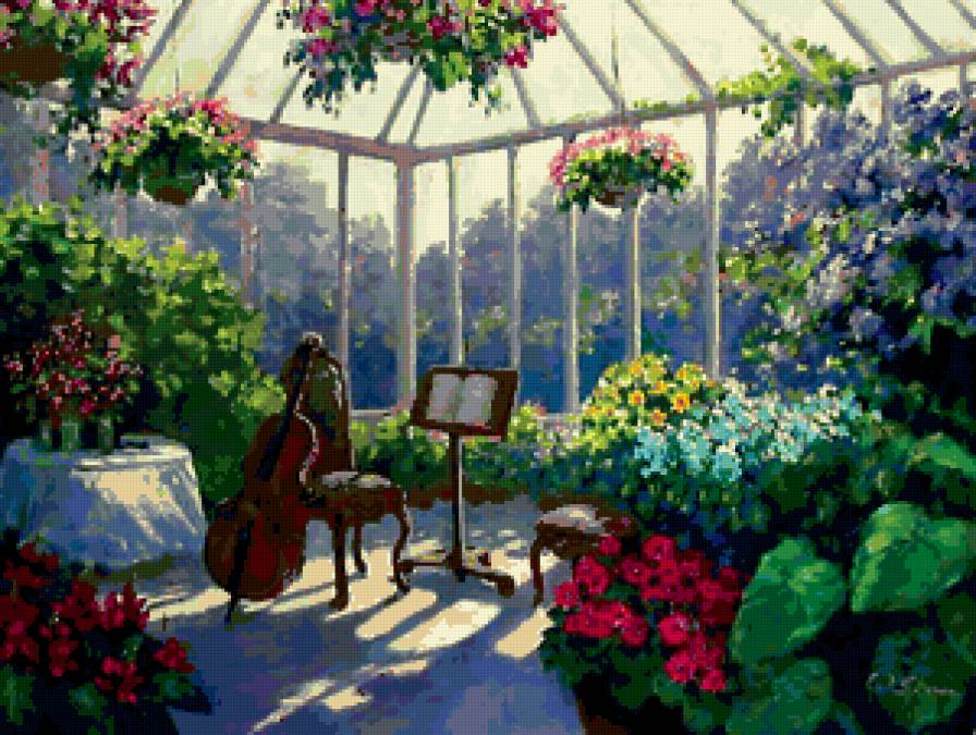 Цветы и музыка - предпросмотр