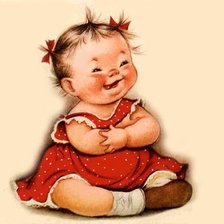 Схема вышивки «Смешная девчушка»