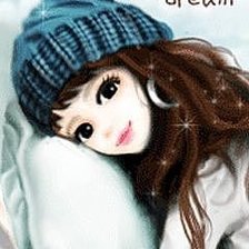 Схема вышивки «Девушка»