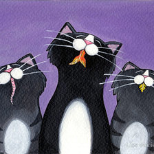 Схема вышивки «Коты»