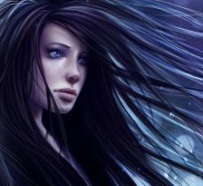 Схема вышивки «Девушка»