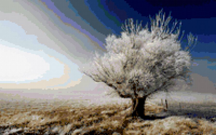 Зимнее дерево - дерево, зима - предпросмотр