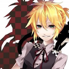 Схема вышивки «Блондинчик с котом»