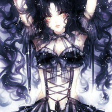 Девушка в синем