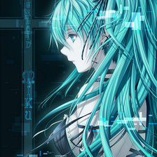 Схема вышивки «Мику»