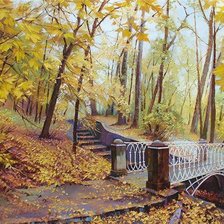 Схема вышивки «Осенний парк»