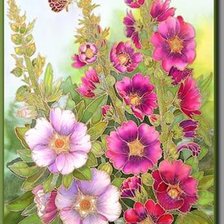 Схема вышивки «Мальва»
