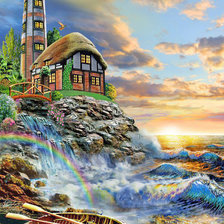 Схема вышивки «маяк»