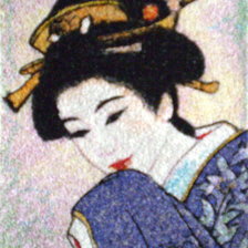 Схема вышивки «Гейша»